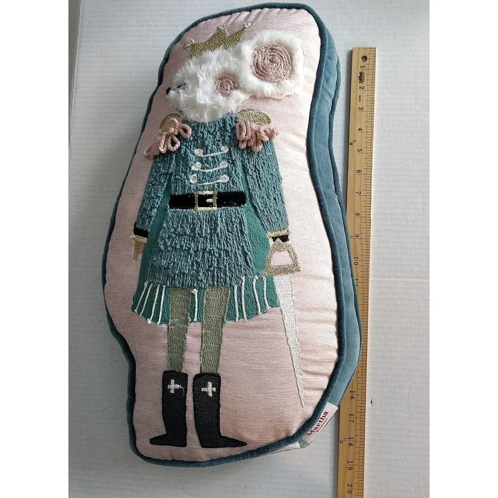 Martha Stewart Christmas Mouse King Nutcracker Character Throw Pillow 19